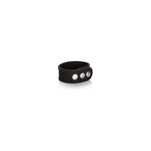 Cockring Silicone Noir - Tri-Snap De Calexotics