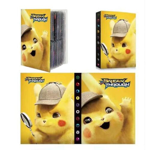 Cartes Album Imprime Modèle De Personnage De Dessin Animé, 30 Pages 4 Pochettes Par Page Peut Contenir 240 Cartes