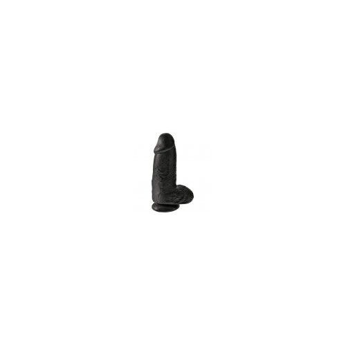 Gode Realiste Chubby 23 Cm Noir - King Cock De Pipedream