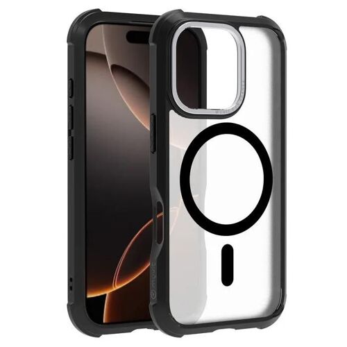 Coque de protection - MUVIT - iPhone 16 Pro - Mat froissé noir - Protection extrême 3m - Compatible MagSafe