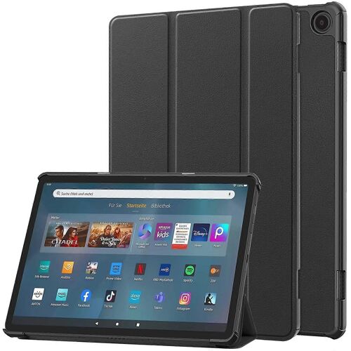 Pour Amazon Fire Max 11 Custer Pure Color 3 Fold Holder Smart Leather Tablet Case