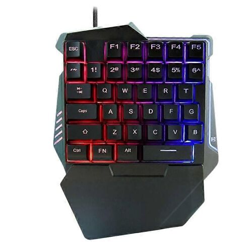 G7 Clavier numérique USB à une main 37 touches avec rétroéclairage, longueur du câble : 1,8 m