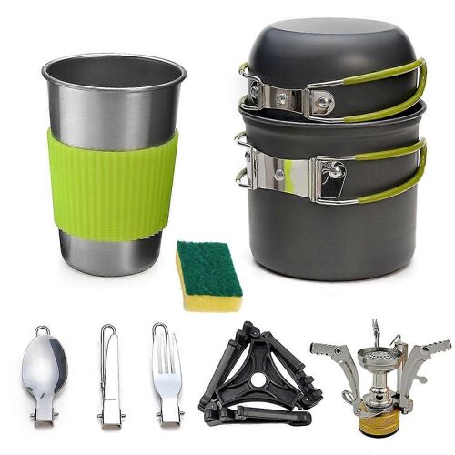 Ds-101 Portable Outdoor Camping Cooking Set Pique-Chaudière Batterie De Cuisine Combinaison
