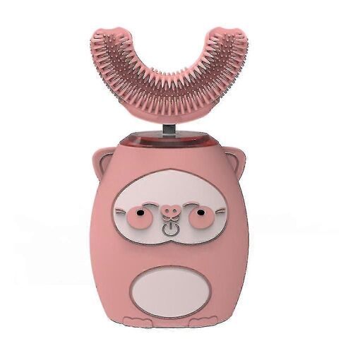 Brosse À Dents Électrique En Forme De U Pour Enfants Avec 3 Modes 2 Led Uv Light