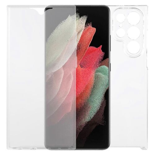 Pour Samsung Galaxy S22 Ultra 5g Pc + Tpu Double Face Tout Compris Étui De Téléphone Transparent