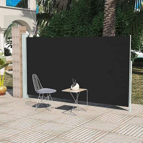 Auvent Latéral De Patio 160x300 Cm Noir