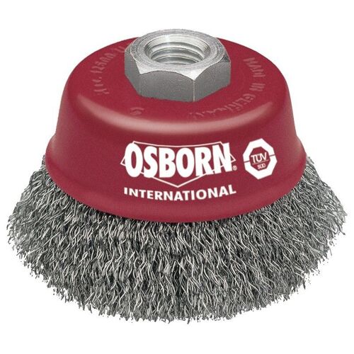 Brosse a boisseau Acier . M14 60mm ondulé Osborn