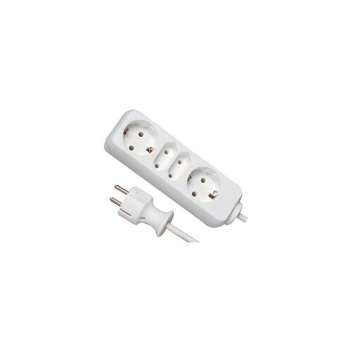 Rallonge électrique 2+2 prises- 1,4 m blanc (Par 15)