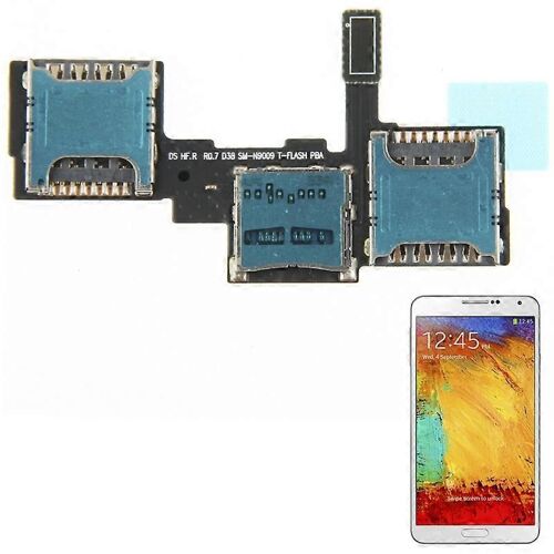 Pour Galaxy Note Iii / N9002 / N9009 Câble Flexible De Prise De Carte Sim De Haute Qualité