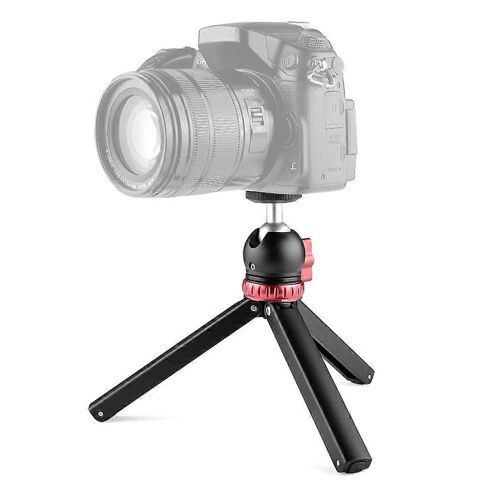 YELANGU T1 YLG1202A Pocket Mini Metal Desktop Tripod Mount avec rotule à 360 degrés pour reflex numériques et appareils photo numériques (noir)