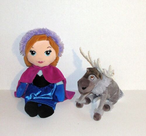 La Reine Des Neiges Disney Peluche Doudou Anna Et Sven Assis