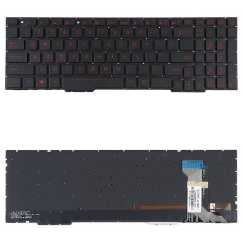 Pour Asus GL553VW ZX53V FX53VD ZX553 FX753 GL753 US Version Clavier avec rétro-éclairage