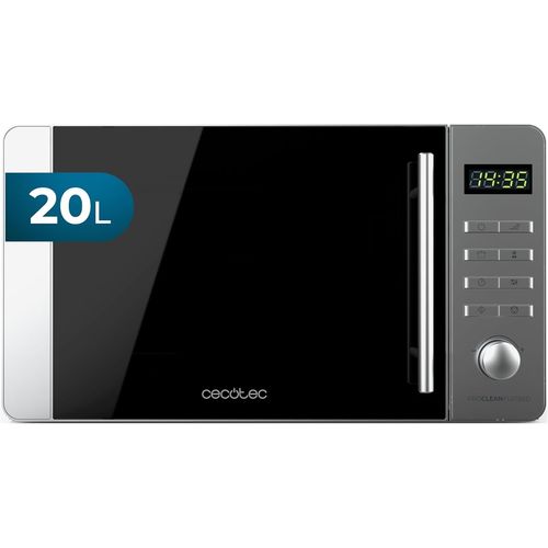 NouvelHorizonstore-Micro-ondes Proclean 5010 Flatbed Inox. Capacité 20L, 700W, 5 niveaux, gril halogène de 800W, 8 programmes automatiques, écran LED et technologie 3DWave pour une cuisson optimale