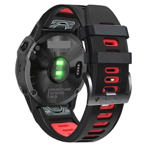 Bracelet De Montre En Silicone Bicolore De Sport Pour Garmin Instinct 2x Solar