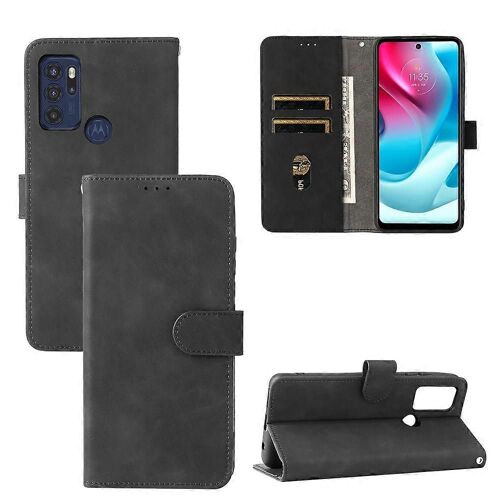 Pour Motorola Moto G60s Solid Color Skin Feel Magnetic Buckle Horizontal Flip Pu Leather Case With Holder & Card Slots & Wallet
