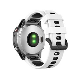 Bracelet De Montre En Silicone Bicolore À Dégagement Rapide De 22 Mm Pour Garmin Fenix 7 / Epix