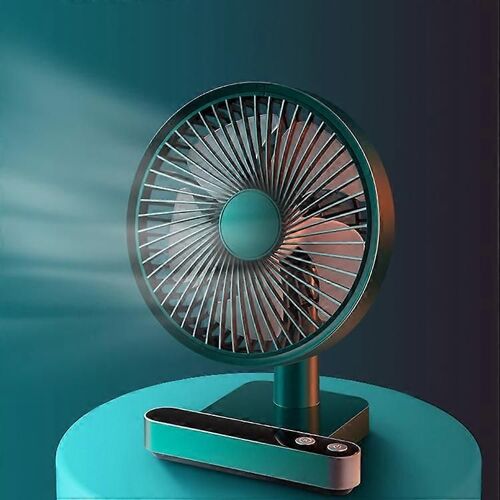 F702 Ventilateur électrique de bureau à secousses automatiques avec affichage LED
