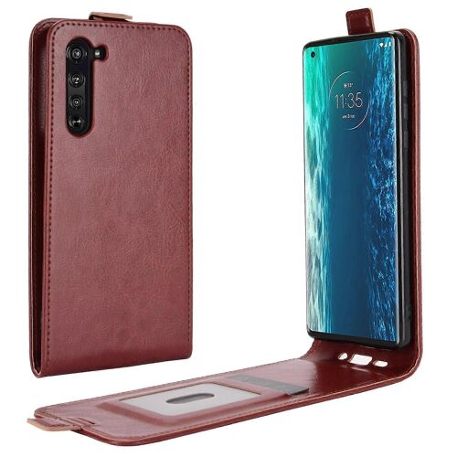 Pour Motorola Edge R64 Texture Single Vertical Flip Étui de protection en cuir avec fentes pour cartes et cadre photo
