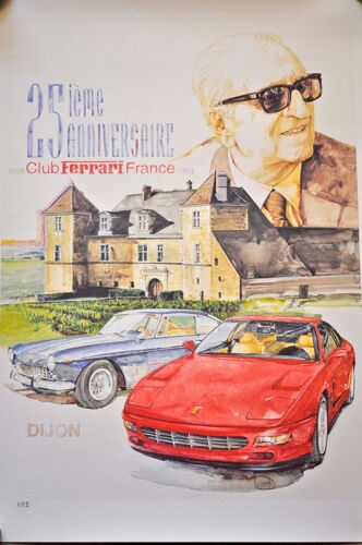 Affiche Club Ferrari France Dijon