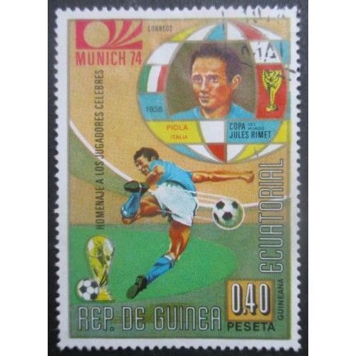 Guinee Equatoriale N°39c Coupe Du Monde De Football Allemagne 1974 Oblitéré