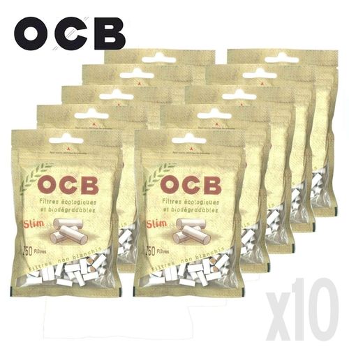 Lot de 10 Sachets de Filtres Slim Bio - OCB