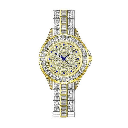 Bs Bee Sister Fa1686 Diamant Incrusté Femme Montre Bijoux Chaîne Montre