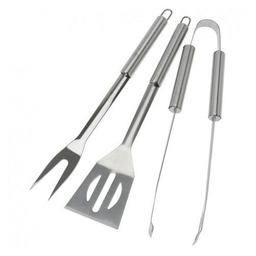 ACCESORIOS BARBECUE 3PCS EN ACIER INOXYDABLE