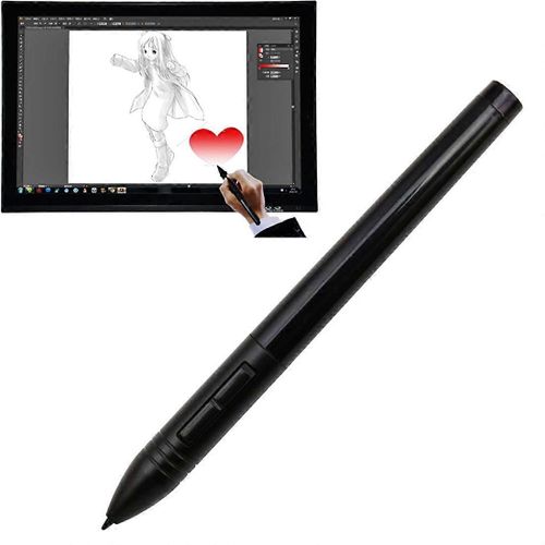 Huion P801 Rechargeable Stylo Numérique Stylet Souris Numériseur Stylo pour Huion Graphics Tablet (Noir)