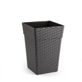 Pot En Rotin Haut 20 Cm Gris Foncé