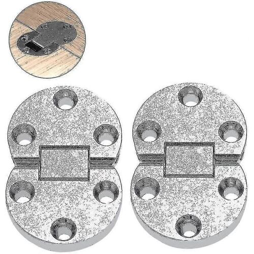 2 Pcs 54x35x7mm Charnières En alliage de zinc Table Flap Mini Charnière Autoportante Meubles Ovale Quincaillerie Pour Table Pliante Bureau