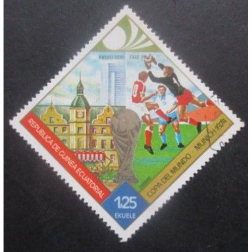 Guinee Equatoriale N°42g Coupe Du Monde De Football Allemagne 1974 Oblitéré