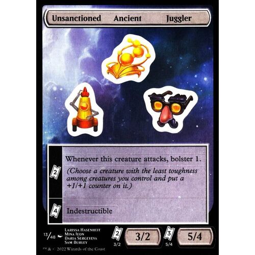 Unsanctioned - Ancient - Juggler - Magic - Unfinity Vo - Sticker 13/48
