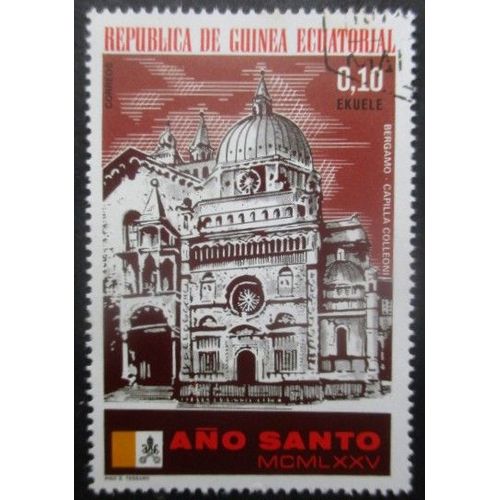 Guinee Equatoriale N°44b Eglise Oblitéré