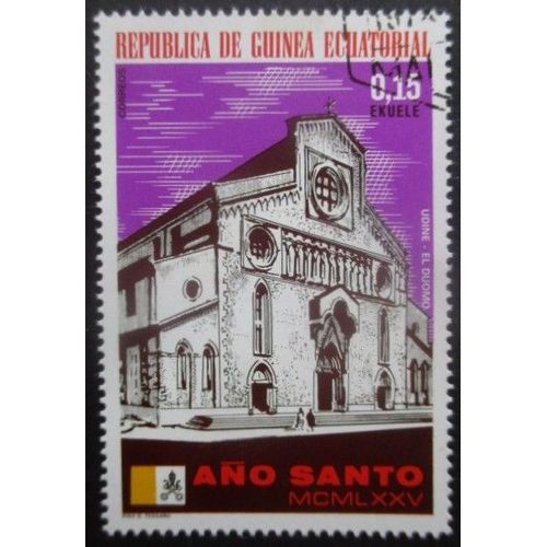 Guinee Equatoriale N°44c Eglise Oblitéré