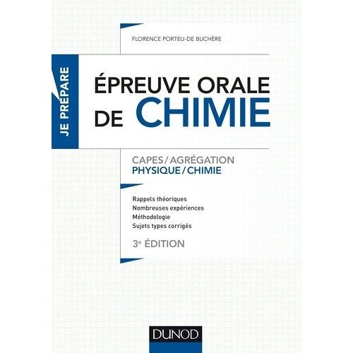Epreuve Orale De Chimie - Capes/Agrégation Physique/Chimie