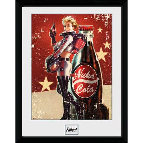 Fallout Poster Encadré Nuka Cola 45 X 34 Cm