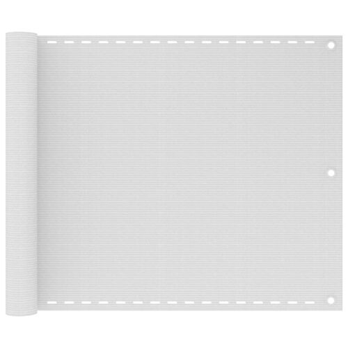 Vidaxl Écran De Balcon En Pehd 75x400 Cm Blanc
