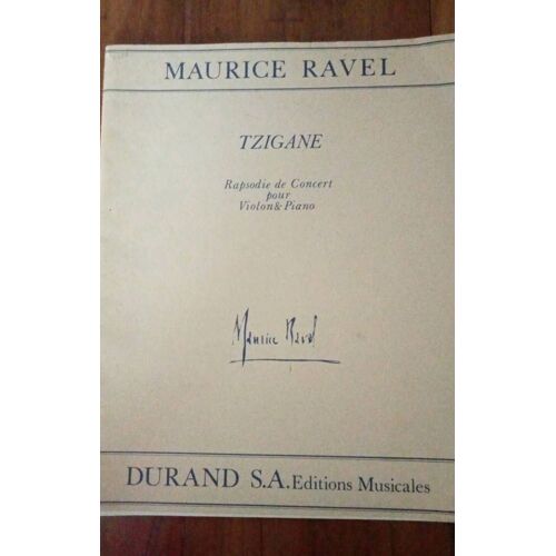 Maurice Ravel Tzigane  Partition 