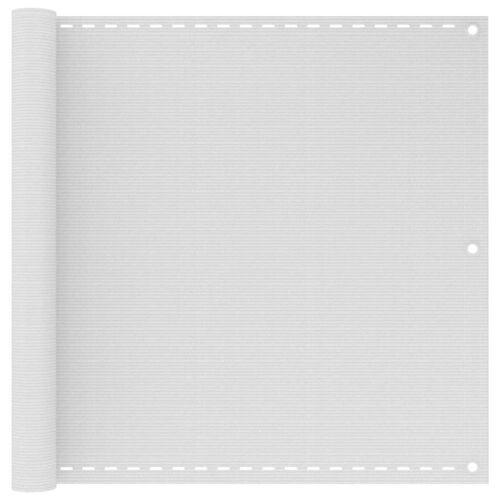 Vidaxl Écran De Balcon En Pehd Blanc De 90x400 Cm