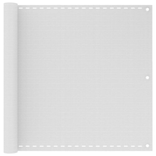 Vidaxl Écran De Balcon En Pehd 90 X 600 Cm Blanc