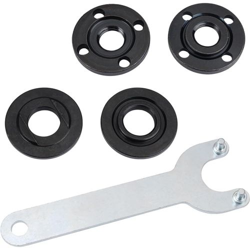 4 Pièces Rechange pour Meuleuse D'angle Accessoires avec Clé Flex de 125mm et Clé à Bride,Serrage pour Meuleuse Angulaire,Clé à Molette de Meuleuse D'angle pour Différents Modèles D'angles