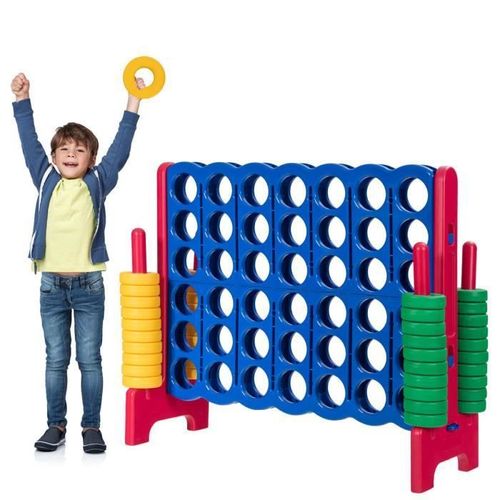 Jeu De Puissance 4 Géant - Costway - Jeux De Puissance 4 Géant - Multicolore - Extérieur - Pour Enfant