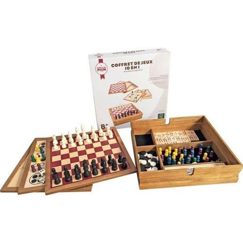 Coffret Jeux En Bois 10 En 1