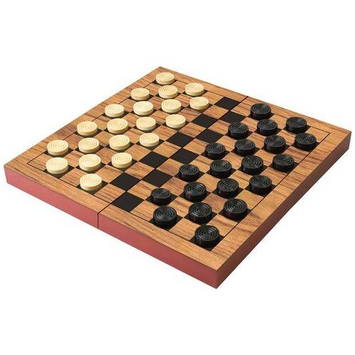 Mon Jeu De Dames Pliable En Bois