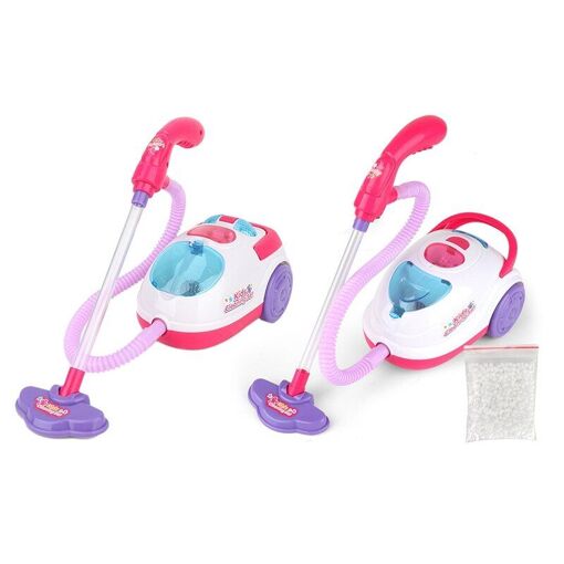 Aspirateur Jouet Pour Enfant – Aspirateur électrique Sans Fil Qui Fonctionne Vraiment, 3 Embouts, En PP, Bleu, 61,8 Cm, Cadeau Nettoyage Ludique