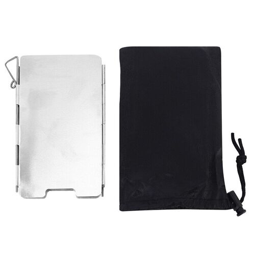 Pare-brise pliable pour Camping en plein air, 9 plaques, cuisinière à gaz, pare-vent