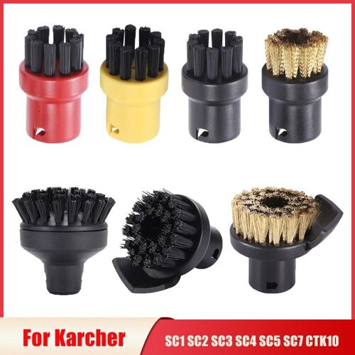 Brosses de nettoyage pour Karcher SC1 SC2 SC3 SC4 SC5 SC7 CTK10, nettoyeur à vapeur manuel, brosse en Nylon, tête de buse d'arrosage, pièces de rechange