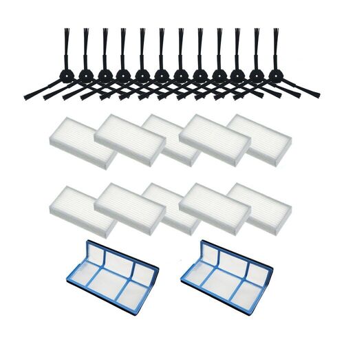 Pièces détachées pour robot aspirateur Hepa,filtre à poussière primaire, brosse latérale efficace, ilife v5, v5s, V3, V3s, v5pro, V50, V55, x5, v5s, pro,