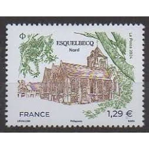 Esquelbecq Village Préféré Des Français En 2023 : Église Saint Folquin Année 2024 N° 5798 Yvert Et Tellier Luxe