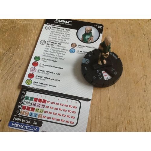 Heroclix- Karnak#016 (Extension Marvel Earth -X)